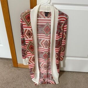 Rue21 Multicolor Geometric Cardigan